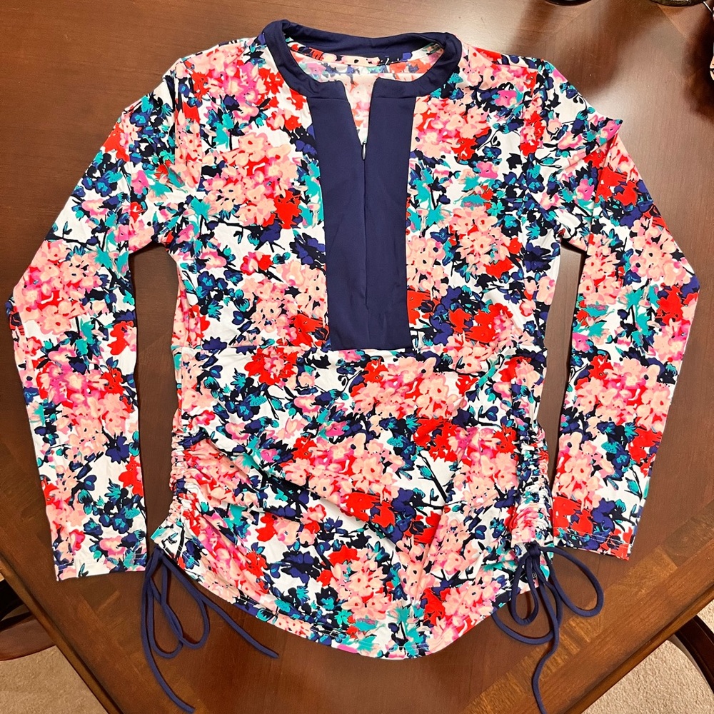 Land’s End Rash Guard Swim Cover Size XS, EUC